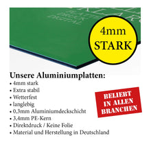 Laden Sie das Bild in den Galerie-Viewer, Ein- und Ausfahrt freihalten - parken verboten - Schild - gelb - 4 mm Alu Verbundplatte
