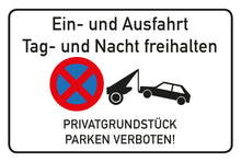 Laden Sie das Bild in den Galerie-Viewer, Ausfahrt freihalten Schild