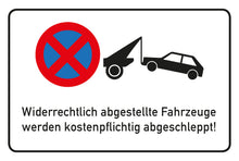 Laden Sie das Bild in den Galerie-Viewer, Parken Verboten Schild