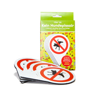 Laden Sie das Bild in den Galerie-Viewer, 4 Stück Set - Kein Hunde Pinkeln - Schilder - 4 mm Alu Verbundplatte