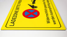 Laden Sie das Bild in den Galerie-Viewer, Ladezone bitte freihalten - Schild - gelb - 4 mm Alu Verbundplatte