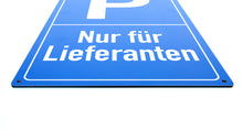 Laden Sie das Bild in den Galerie-Viewer, Nur für Lieferanten - Schild - Hochformat - blau - 4 mm Alu Verbundplatte