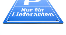 Laden Sie das Bild in den Galerie-Viewer, Nur für Lieferanten - Schild - Hochformat - blau - 4 mm Alu Verbundplatte