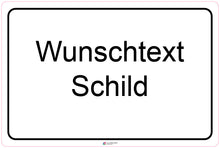 Laden Sie das Bild in den Galerie-Viewer, WUNSCH Firmenschild - Logo mit Text - 4 mm Alu Verbundplatte